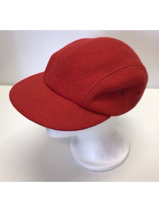 Vintage J. Crew Red Wool Baseball Cap Sz Medium Made In USA Unisex Classic Soft main image 7